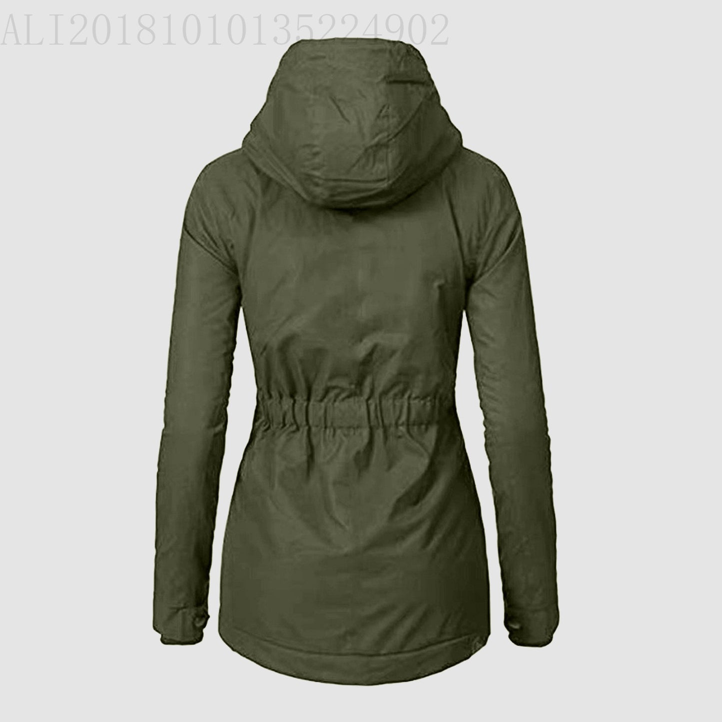 Women's Winter Quilted Cotton Parka Lamb Wool Woman Dress Coats