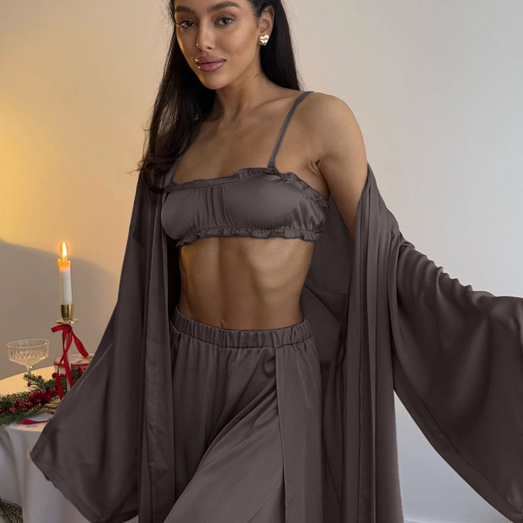 Women's Casual Fashion Autumn Long Sleeve Robe Suits