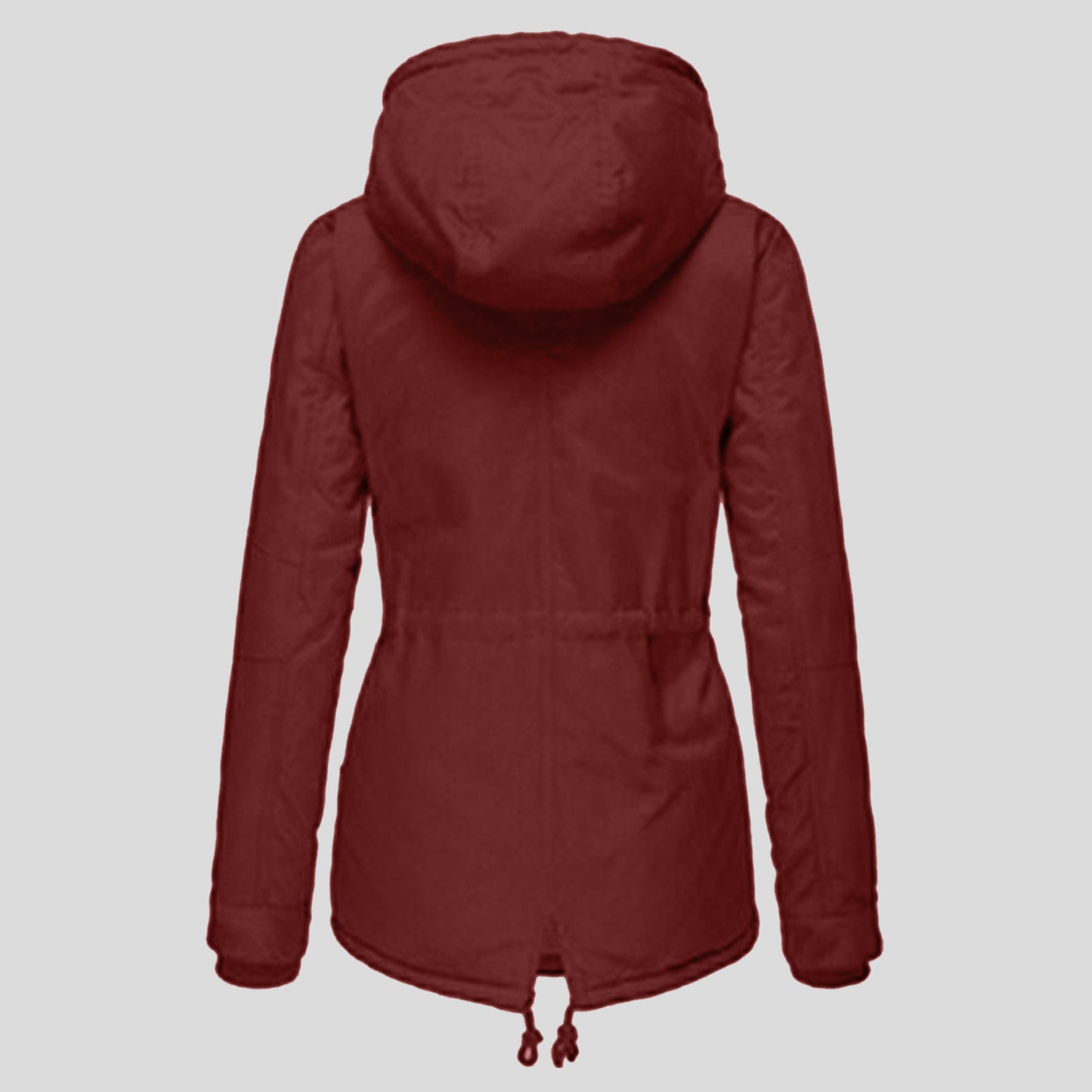 Women's Cinched Slimming Veet Padded Thickened Warm Cotton Mid-length Coats
