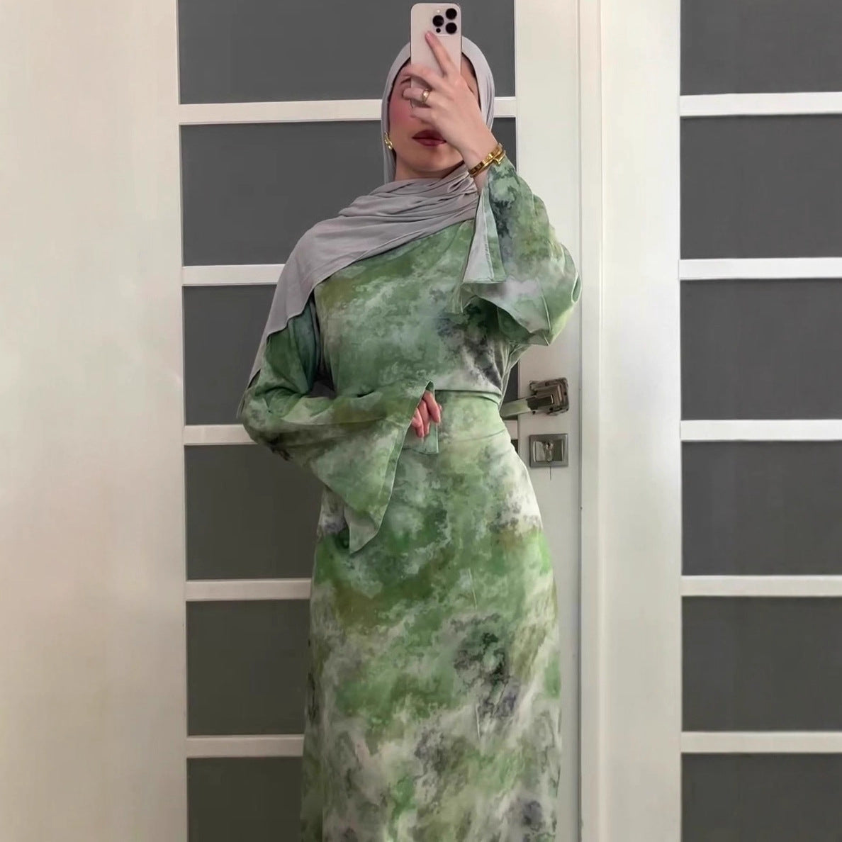 Women's Artistic Sense Elegant Fashion Long Sleeve Dresses