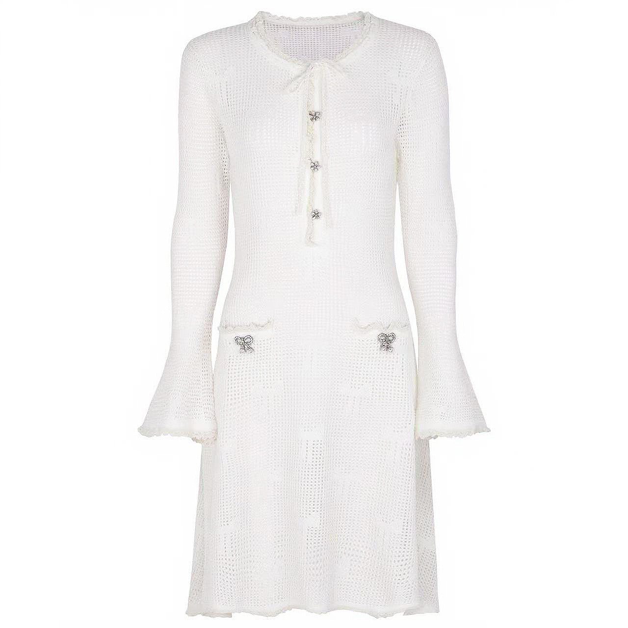 Quality Autumn Long Sleeve Elastic Knitted Dresses
