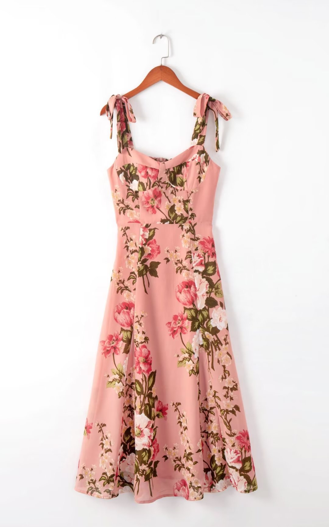Women's French Retro Dress Elegant Printed Overknee Dresses