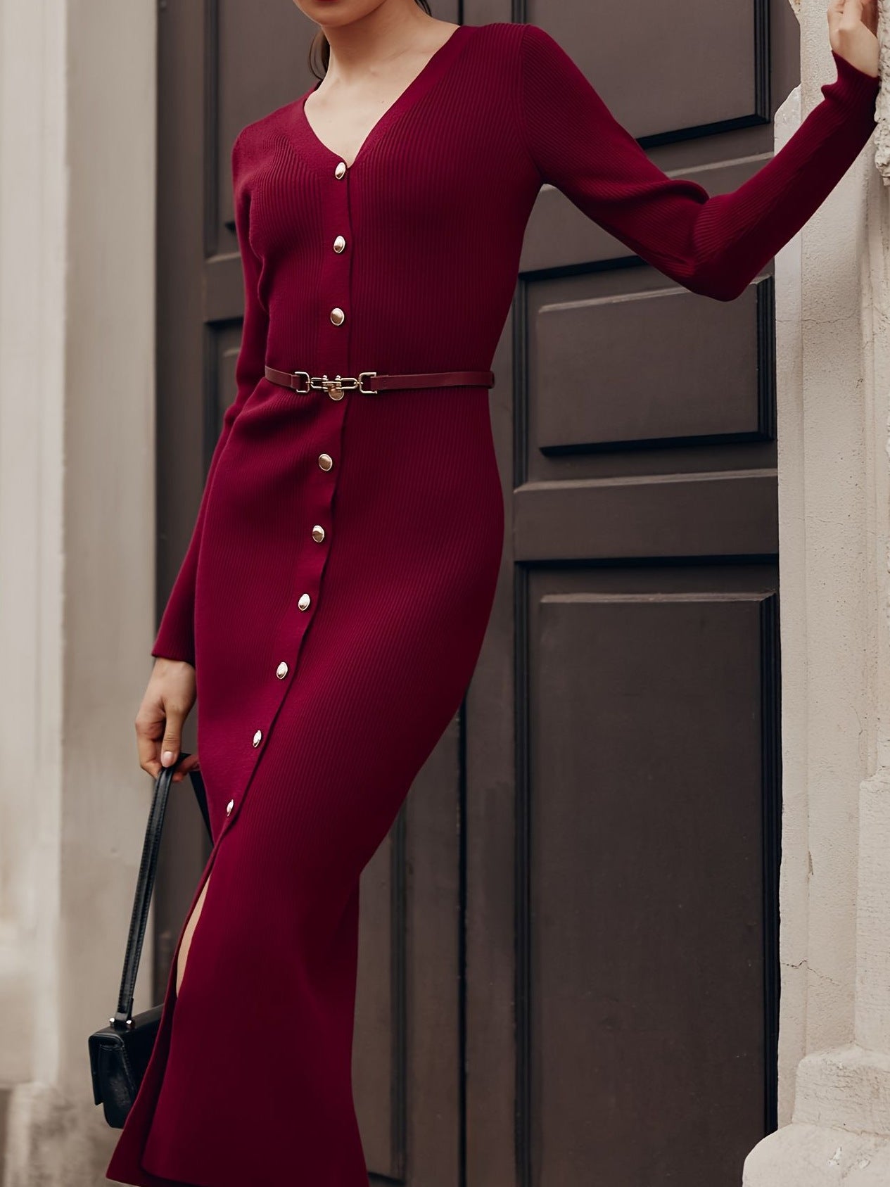 Women's Exquisite Premium Front Row Buttons With Dress