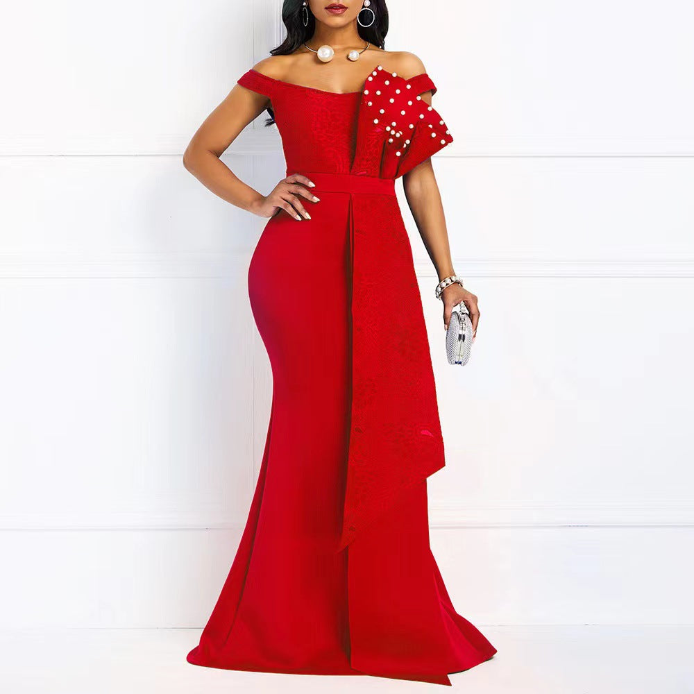 Composite Front Collar Handmade Lotus Leaf Nail Bubble Dresses