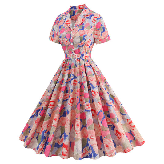 Women's Gentle Chic Design Sense Tailored Collar Dresses