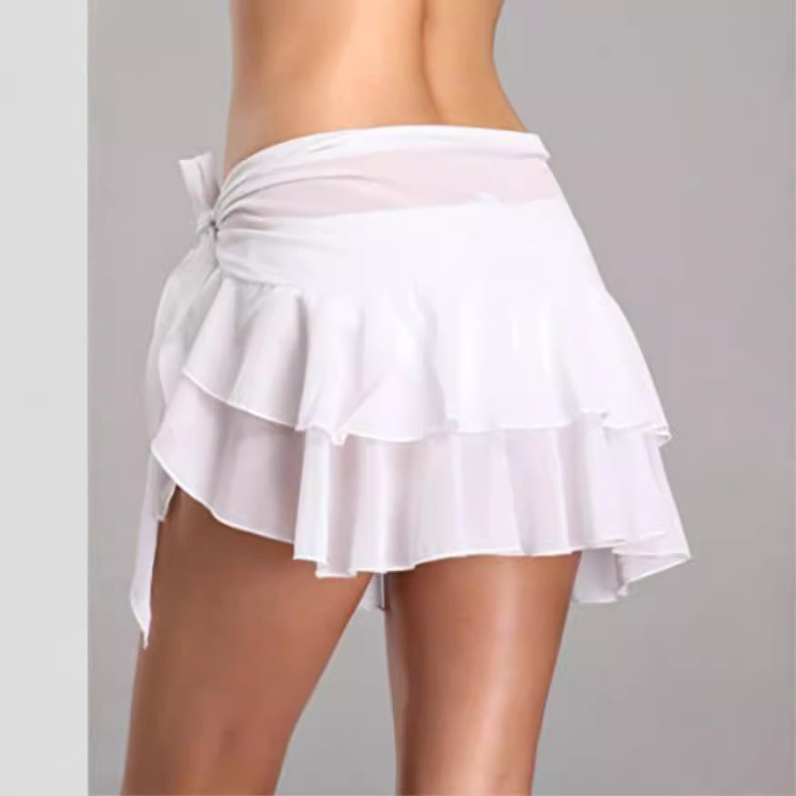 Women's Straight Hair Summer Dress Solid Color Skirts