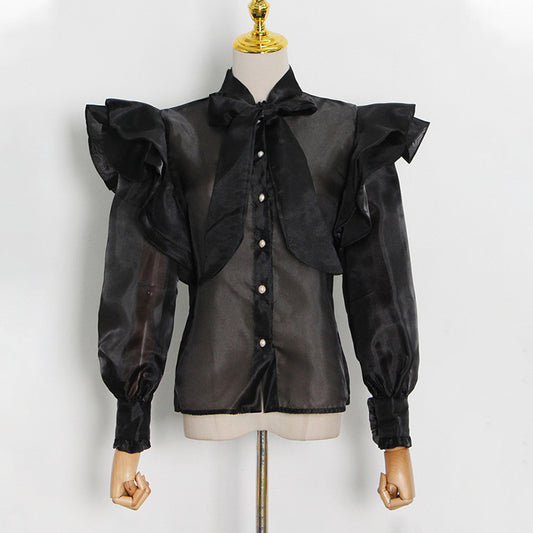 Women's Style Graceful Fashionable Shirt Autumn Design Blouses