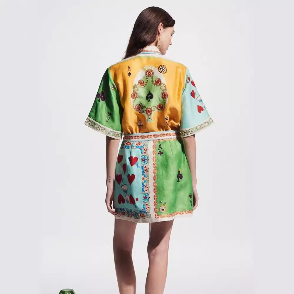 Casual Fashion Printing Shirt Temperament Wild Dresses