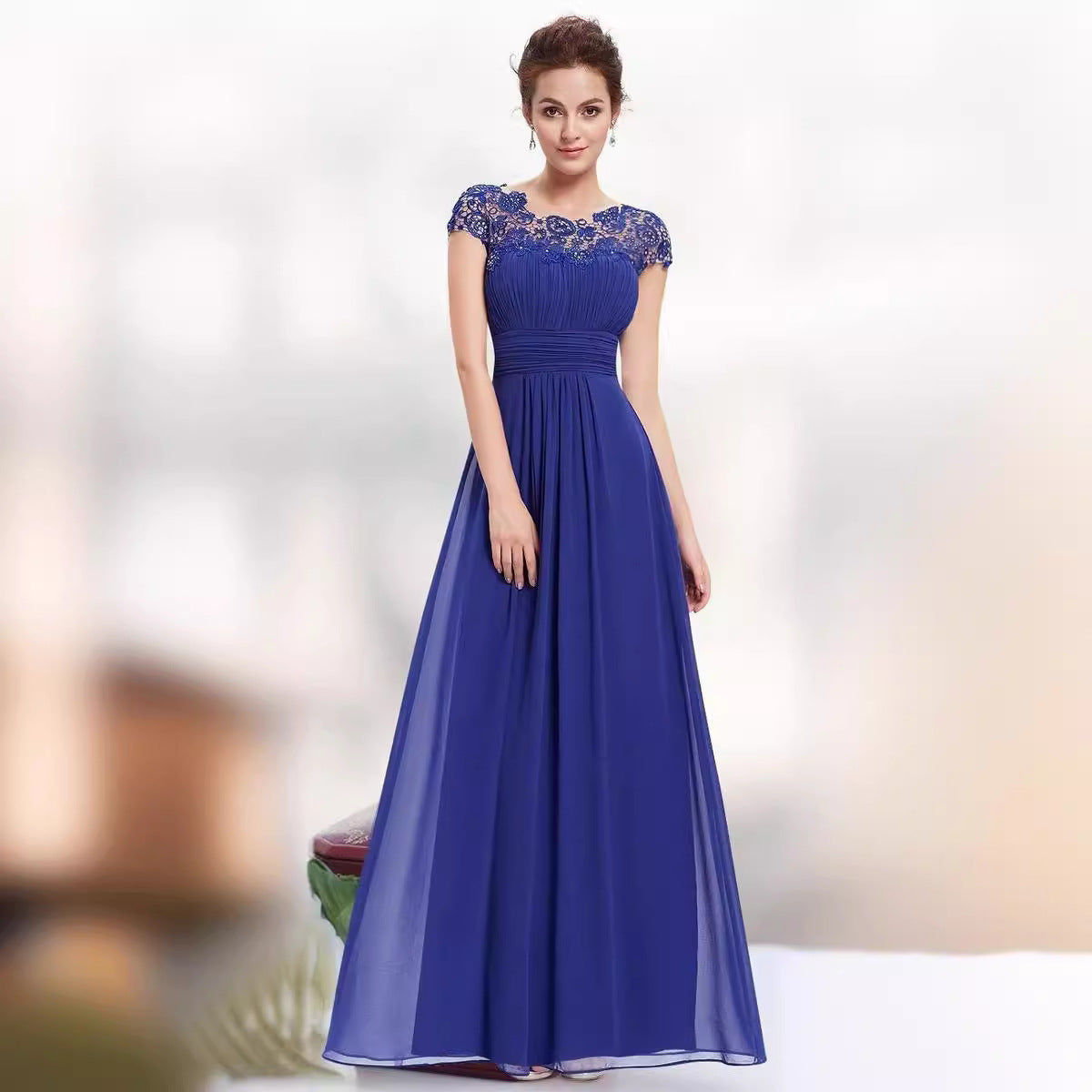 Women's Classy Summer Lace Dress Bridesmaid Wedding Dresses