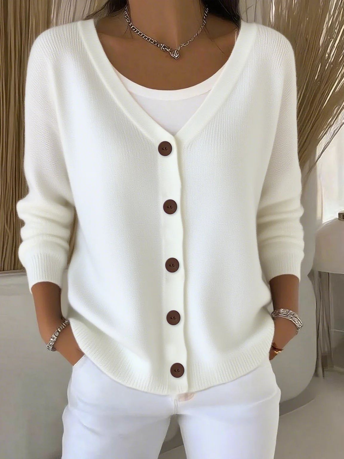 Durable Women's Knitted Casual Fashion For Cardigans
