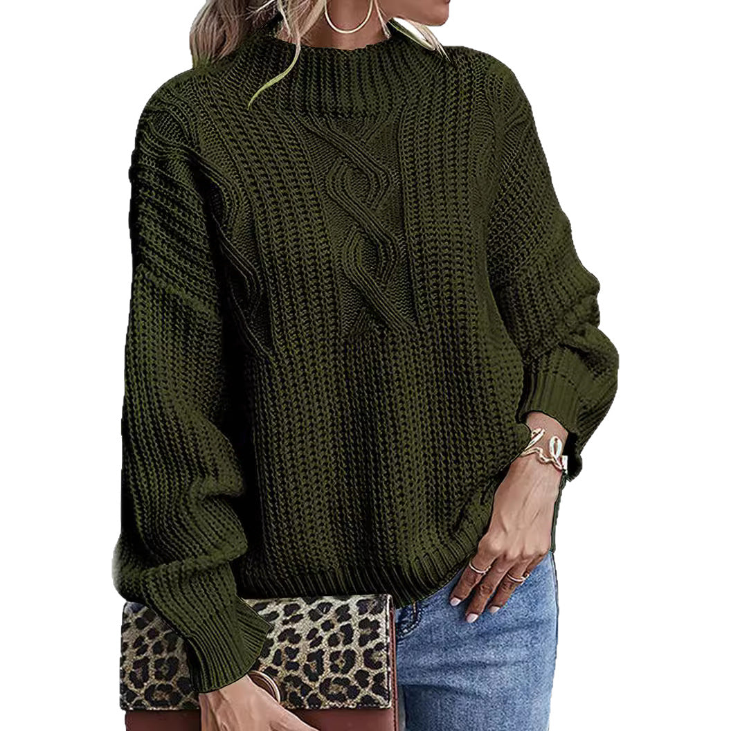 Women's Long-sleeved Slim Bottoming Shirt Round Neck Sweater