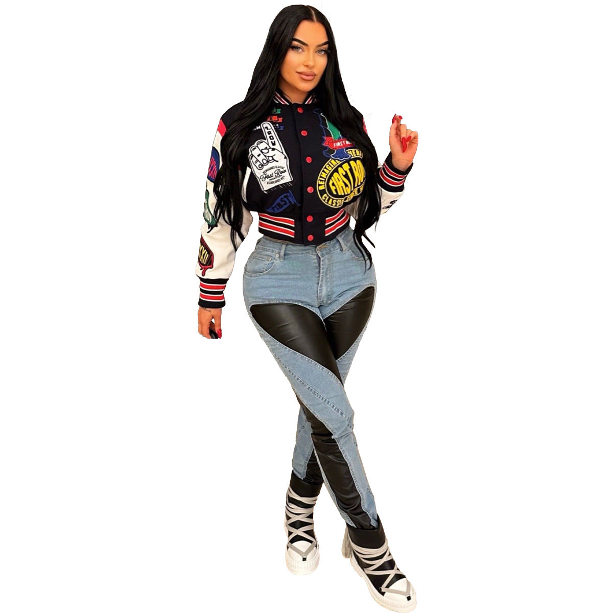 Thread Woolen Baseball Full Positioning Printing Jackets