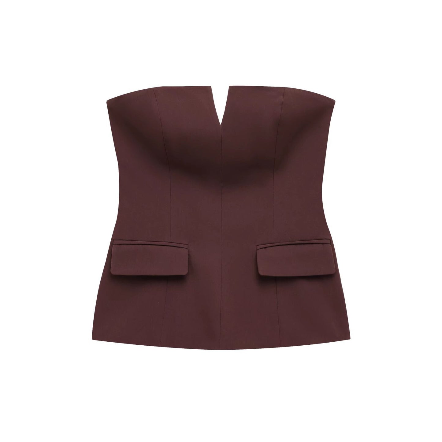 Women's Fashion Strapless Bandeau Spring Sexy Slim Tops