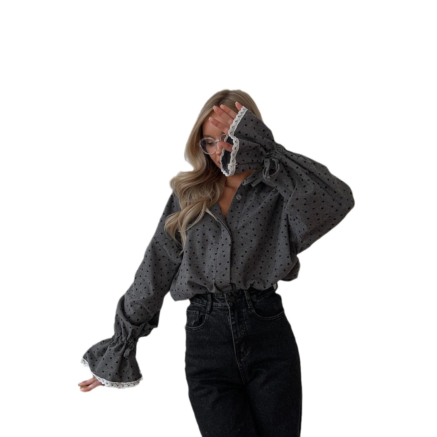 Women's Fashion Hot Trendy Shirt Single-breasted Autumn Tops