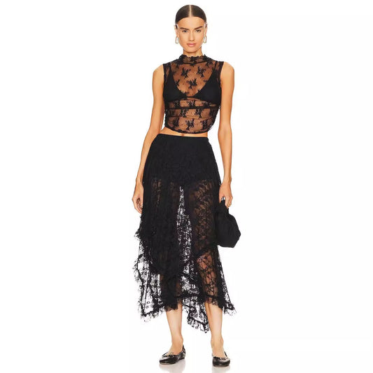 Women's Sense Niche Sweet Irregular High Waist Skirts