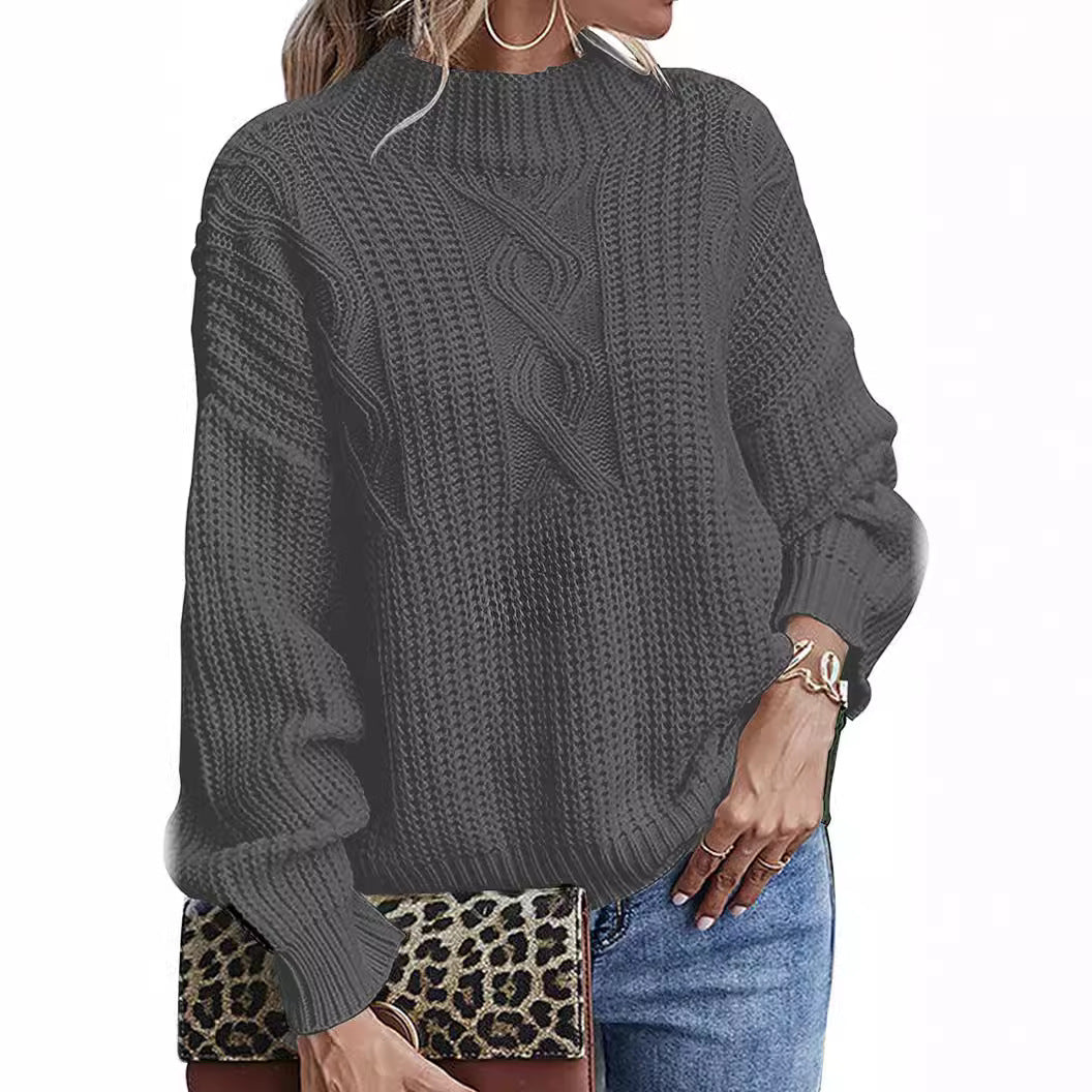 Women's Long-sleeved Slim Bottoming Shirt Round Neck Sweater
