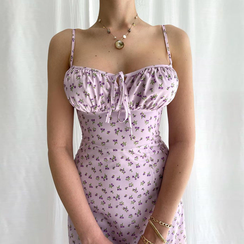 Women's Summer Popular Floral Split Dress With Dresses