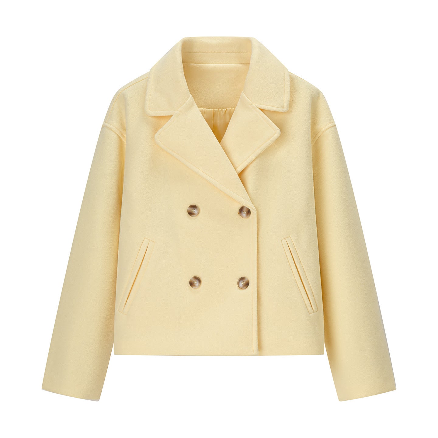 Charming Graceful Creative Double Breasted Woolen Coats