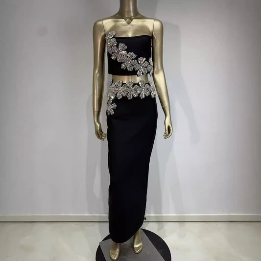 Binding Drill Tube High Waist Bandage Skirts