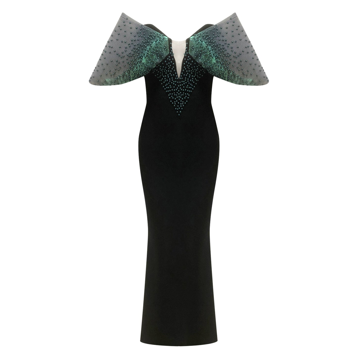 Women's Waist Shawl Fashion Dress Pearl Slimming Elegant Dresses