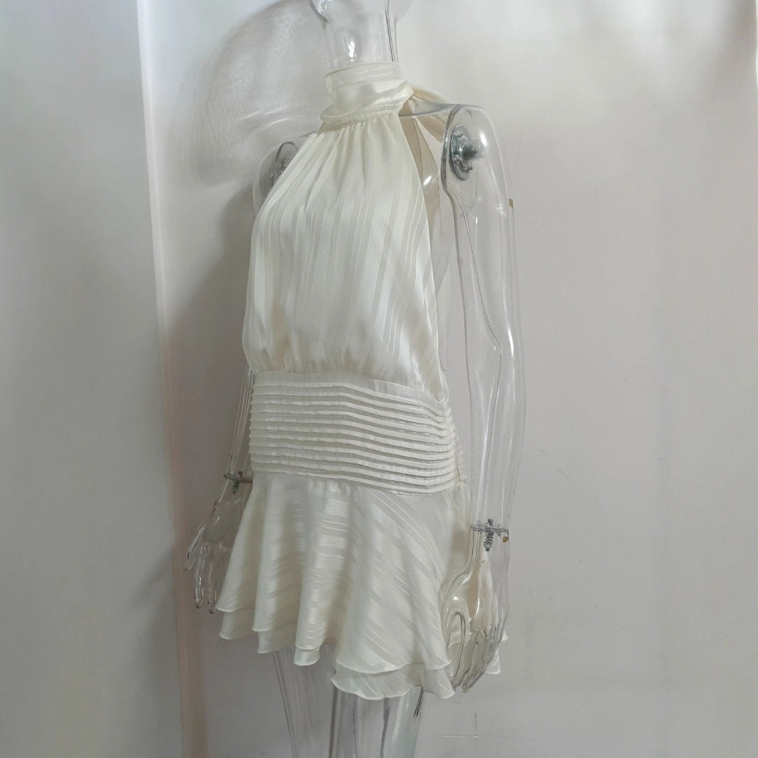 Halter Dress Summer French Style Gentle Dresses