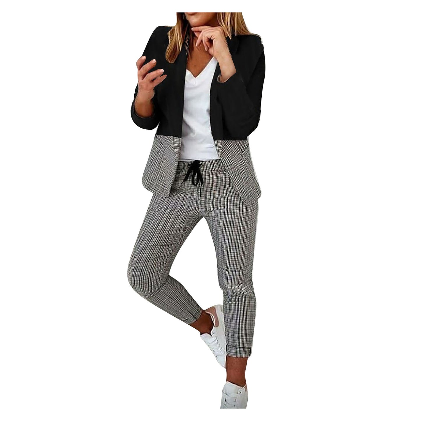 Women's Slouchy Casual Fashion Set Small Suits