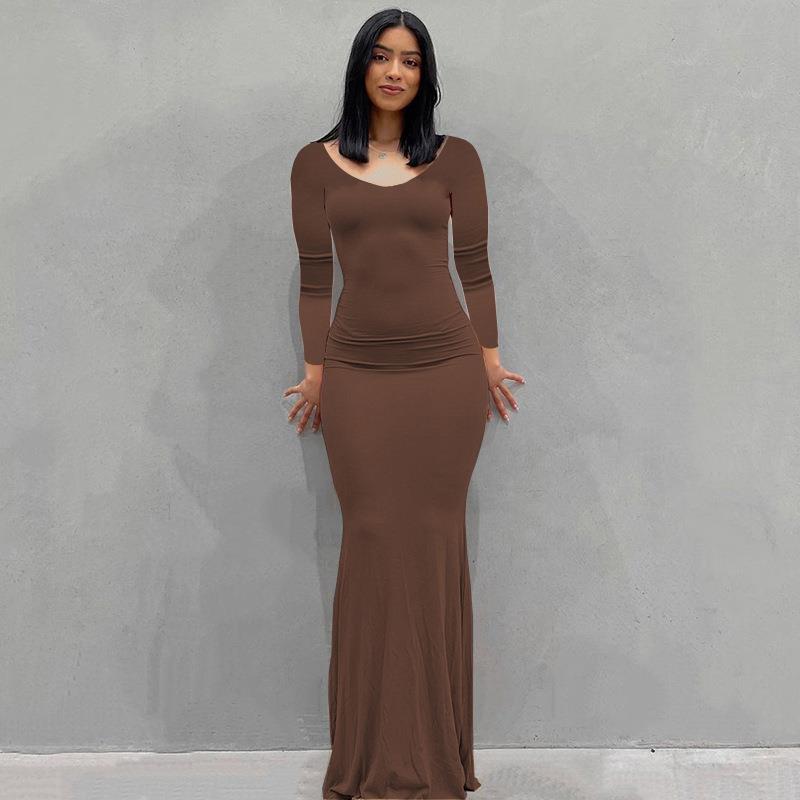 Women's Casual Slim Strap Home Long Dress