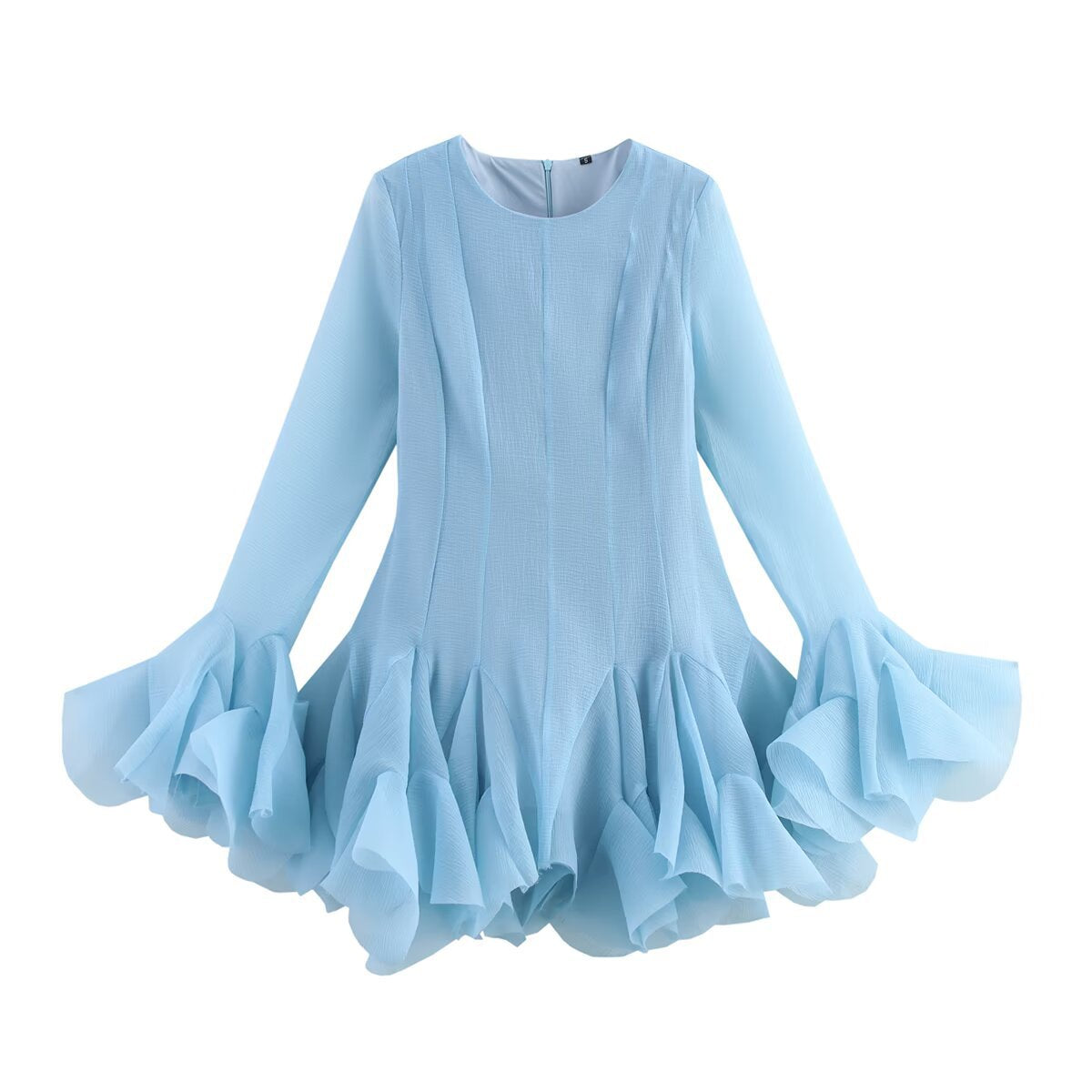 Women's Laminated Ruffles Tulle Tutu Dress Fairy Dresses