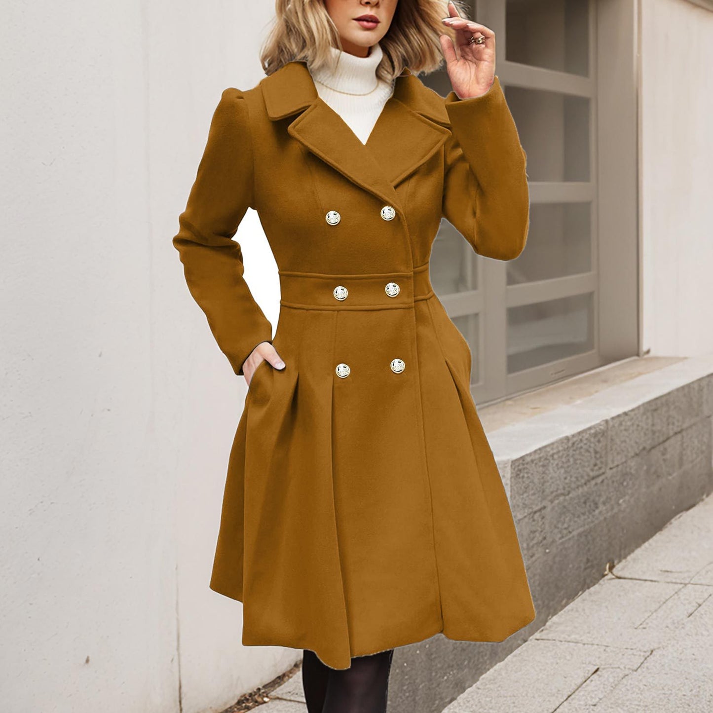 Women's Glamorous Beautiful Elegant Fashion Overcoat Coats