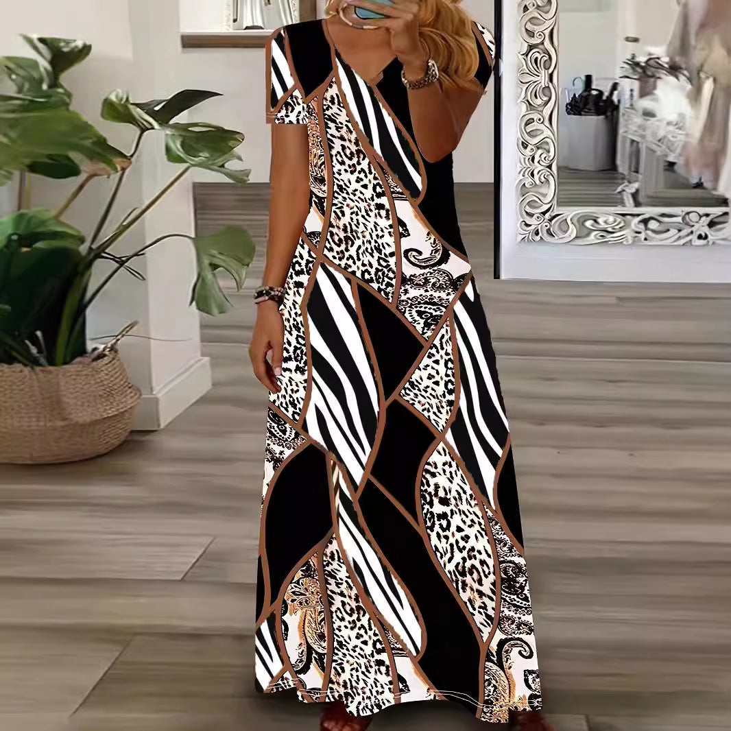 Innovative Comfortable Women's Printed National Fashion Dress