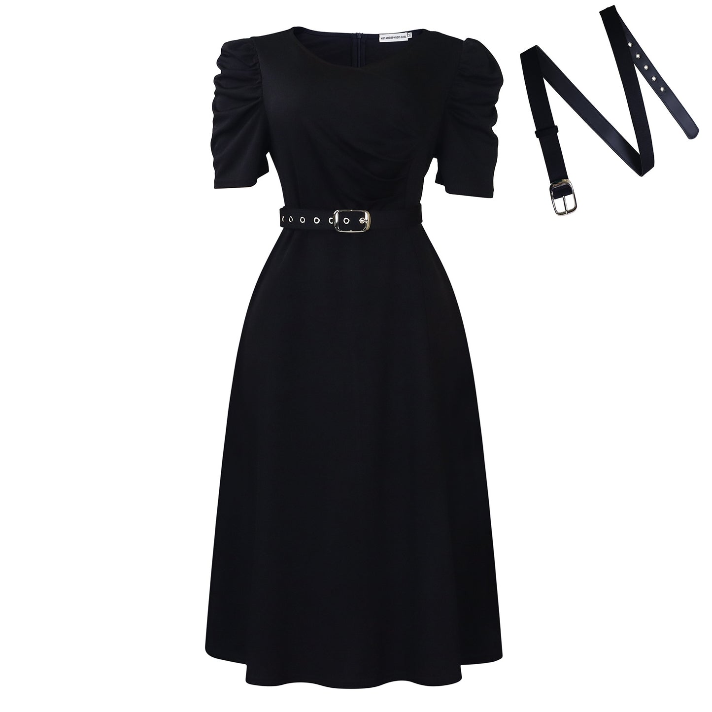 Women's Fashionable Pleated Elegant Large Swing Dress Dresses