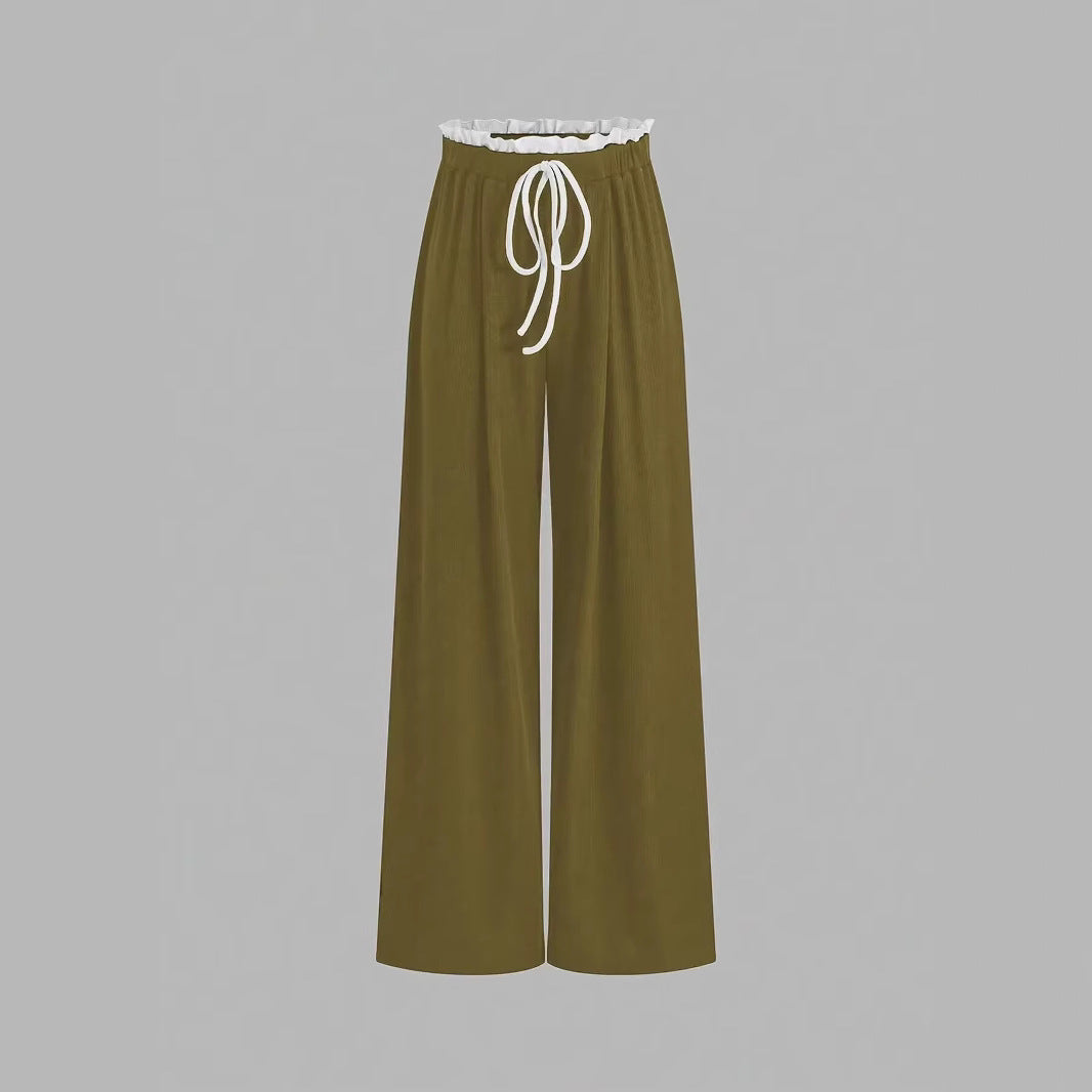 Round Neck Slim Fit Female British Fashion Casual Suit