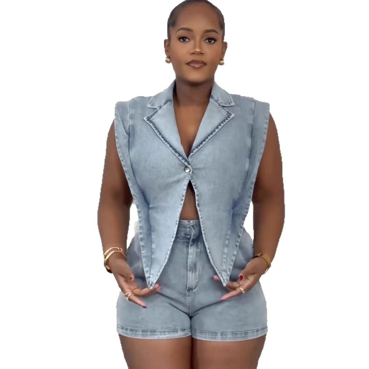 Innovative Casual Washed Loose Cowboy Siamese Sweaters