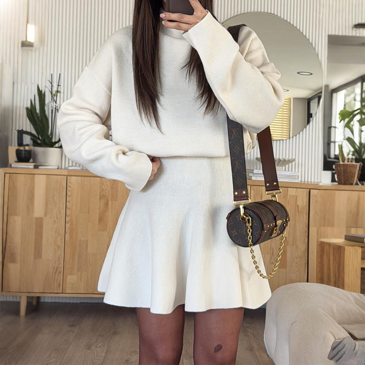 Women's Casual Vacation Style Long Sleeve Dress Sweaters