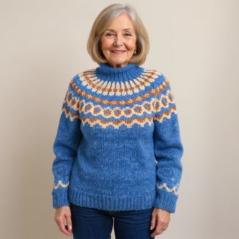 Women's Turtleneck Loose Multicolor Fashion Pullover Sweaters