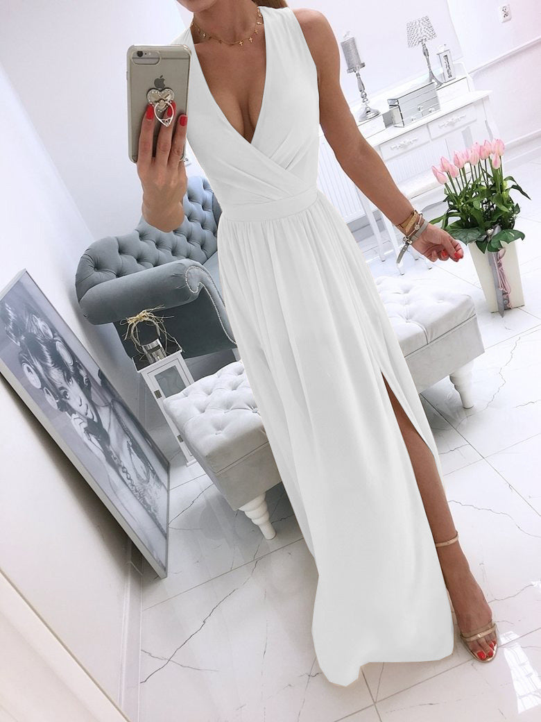 New Creative Summer Solid Color Dress Dresses