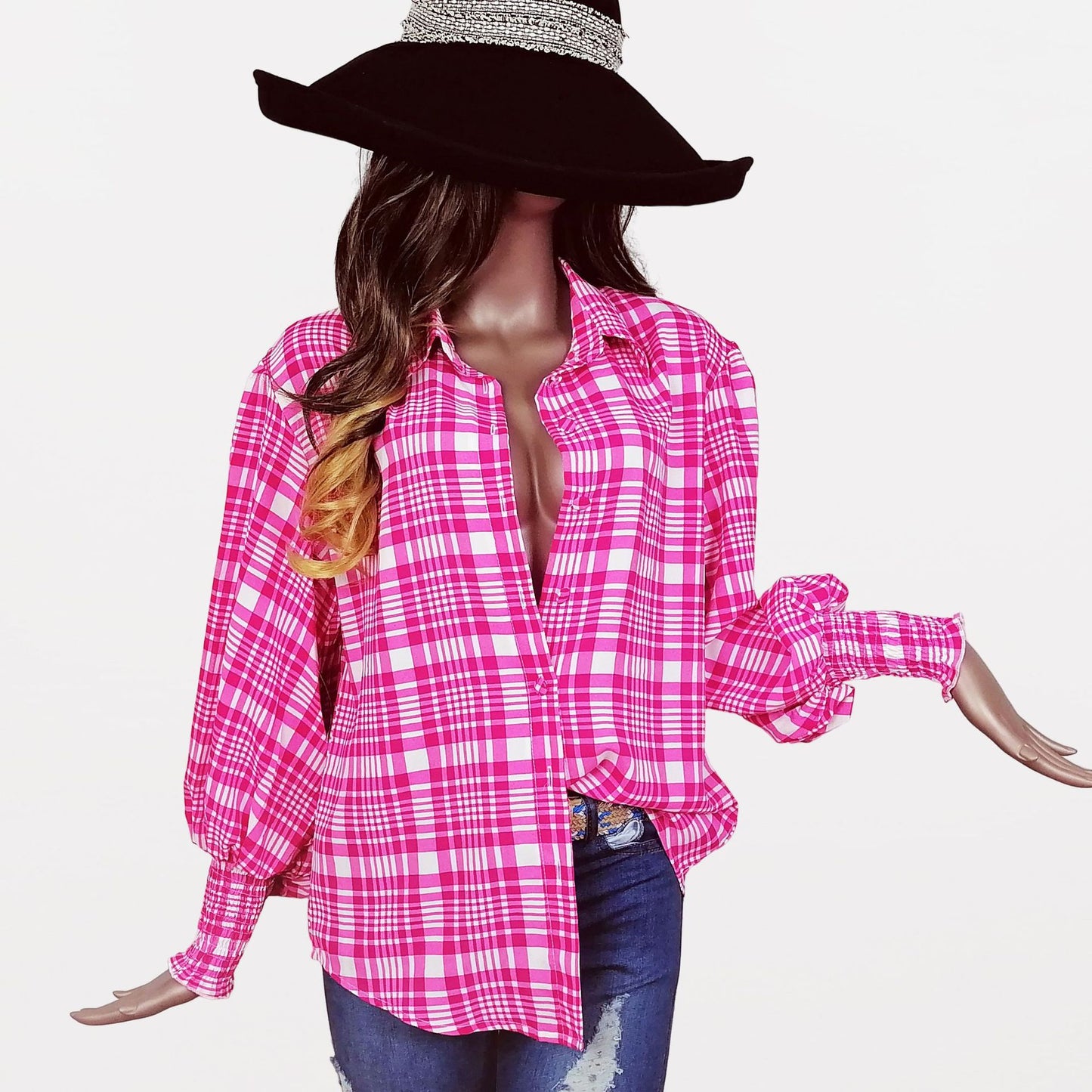 Popular Cool Classy Long Sleeve Printed Blouses