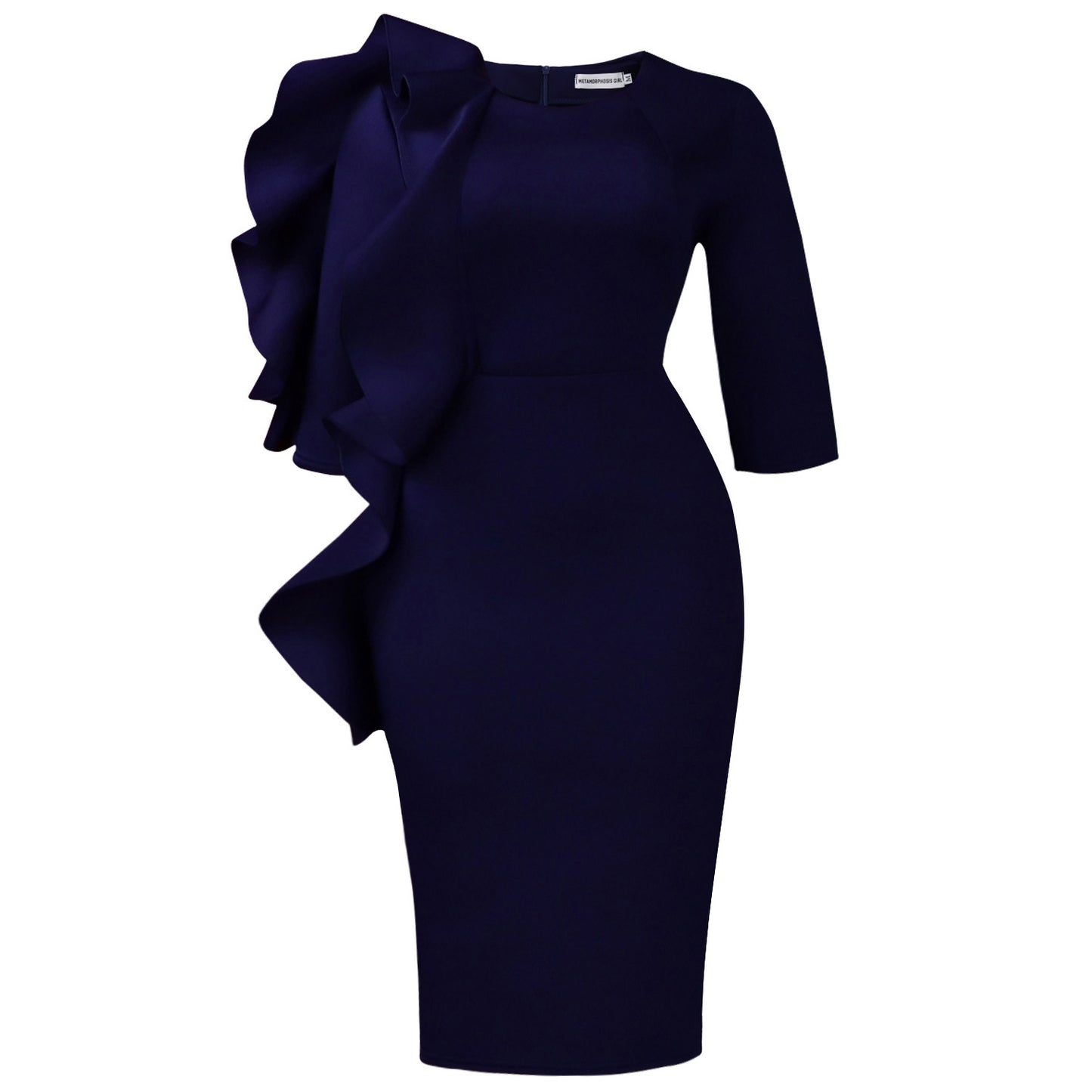 Women's Fashion Wear Round Neck Elegant Sleeves Dress