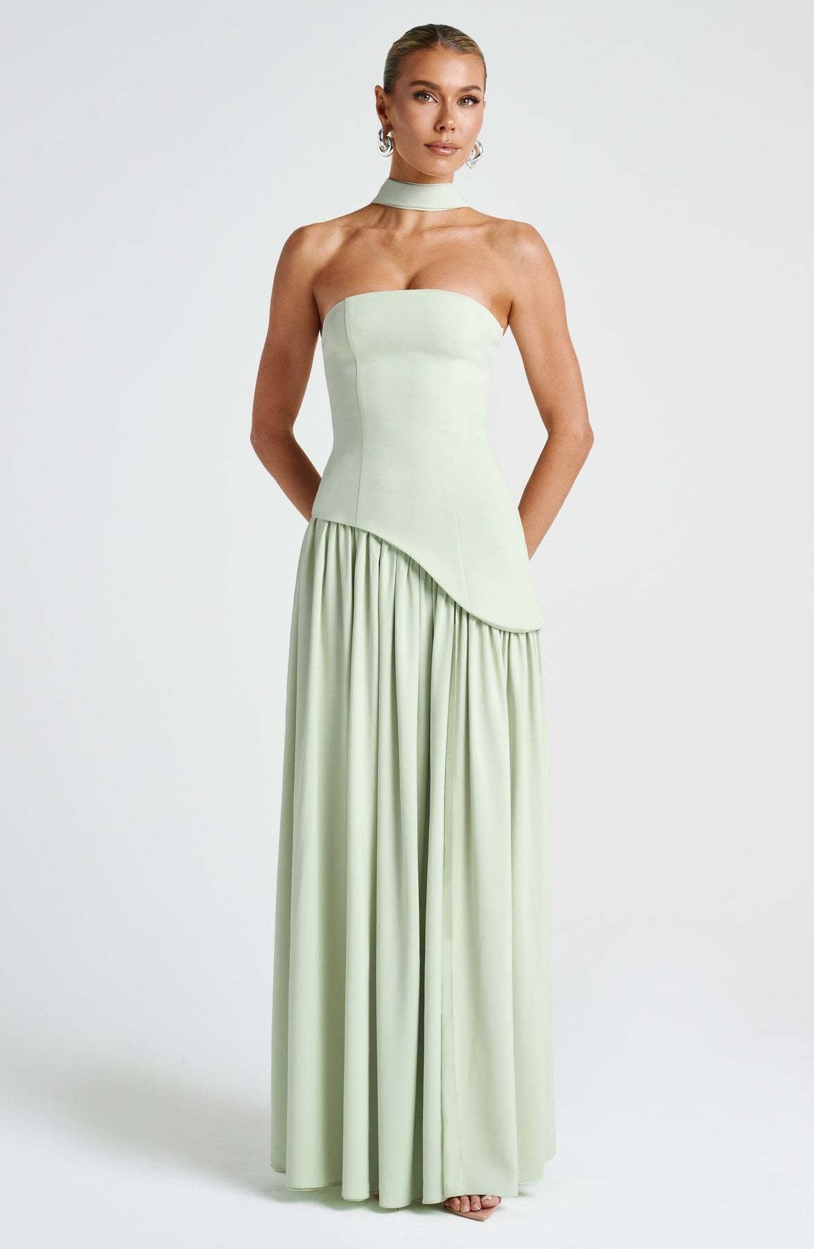 Women's Color Split Dress Fashion Sexy Backless High Dresses