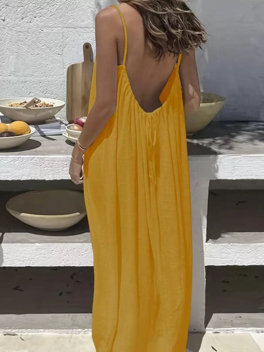 Women's Loose Casual Summer With Suspenders High-grade Dress