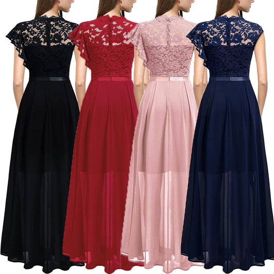 Women's Long Dress For Banquet Lace Bridesmaid Dresses