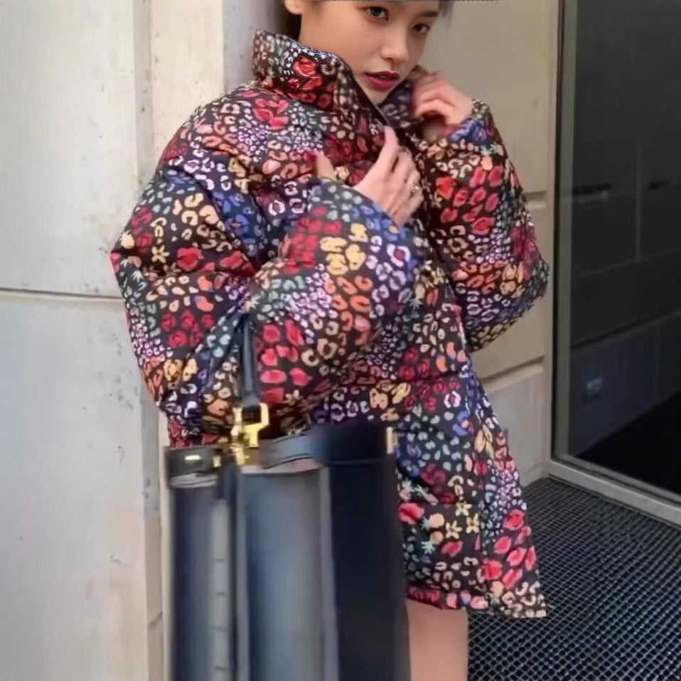 Women's Fashion Casual Oversized Loose-fitting Pattern Print Coats