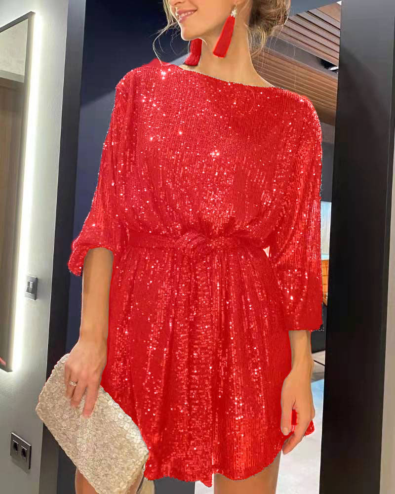Festival Party Fashionable Sequins Sequin Color Suits