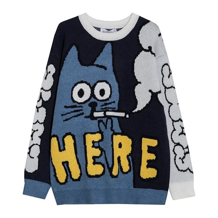 Women's & Men's & Street Gothic Autumn Pullover Knitwear