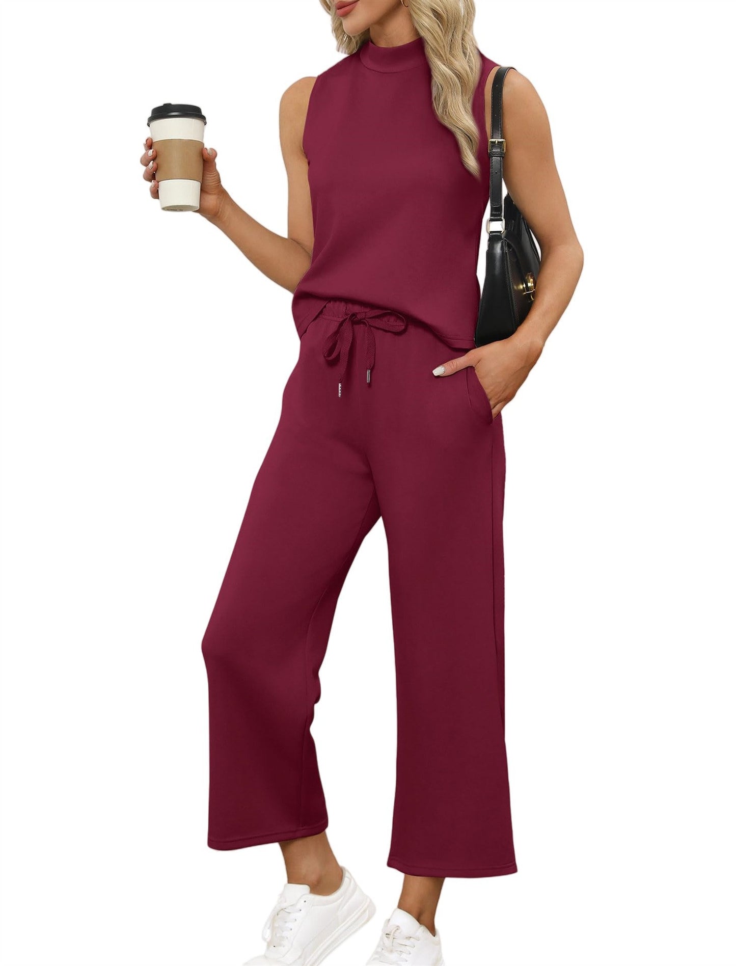 Women's Cropped Wide Leg Summer For Tops