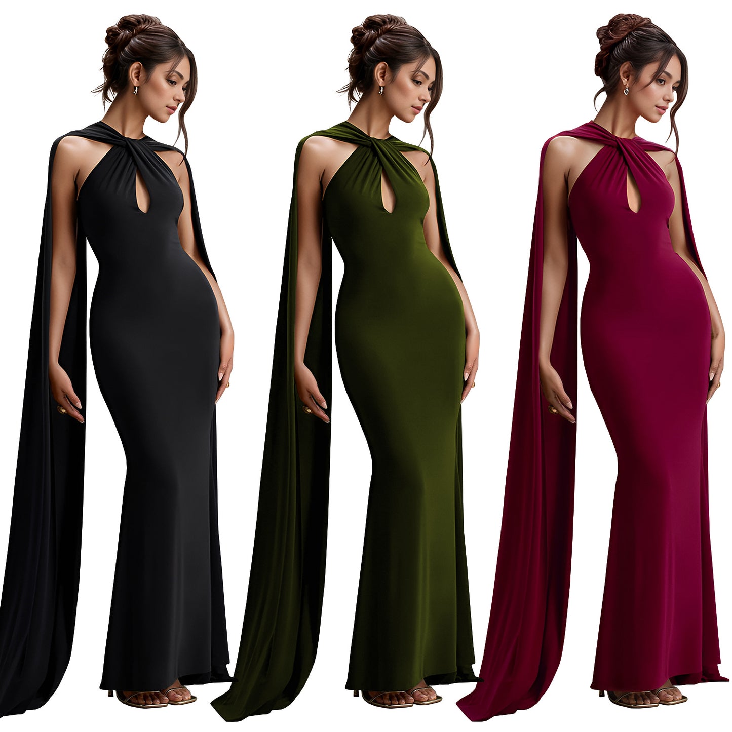 Women's Wear Casual Elegant Dress Ribbon Solid Dresses