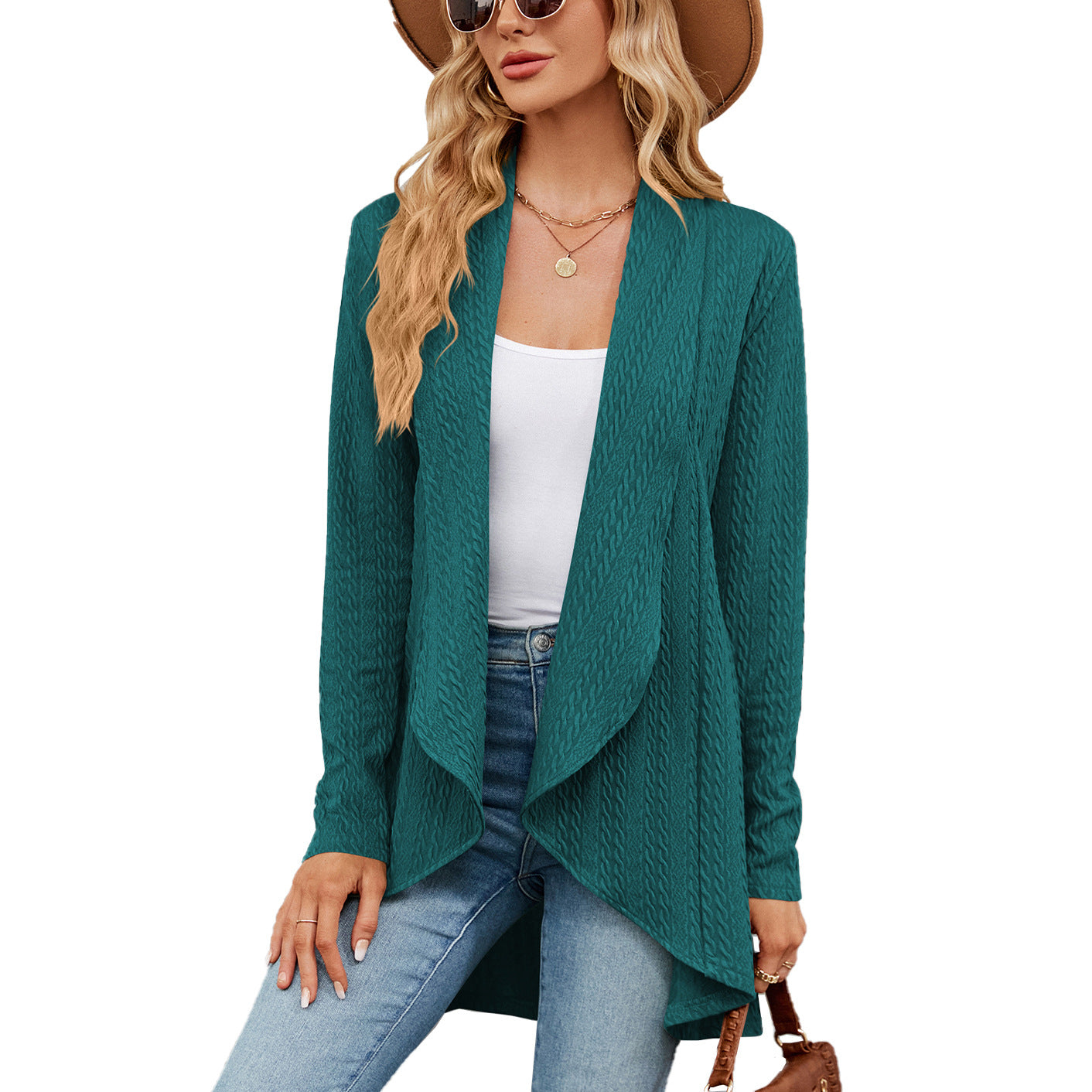 Women's Long Sleeve Solid Color Loose Knitting Women's Sweater