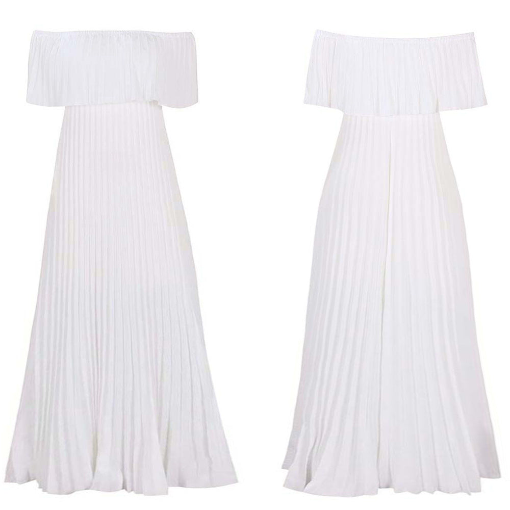 Women's Classy Sexy Pleated Maxi Dress Dresses