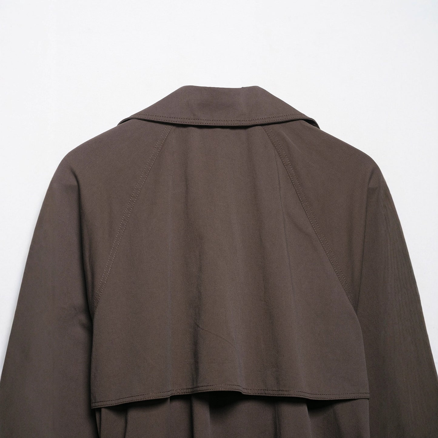 Cool Autumn Belt Button Decoration Trench Coats