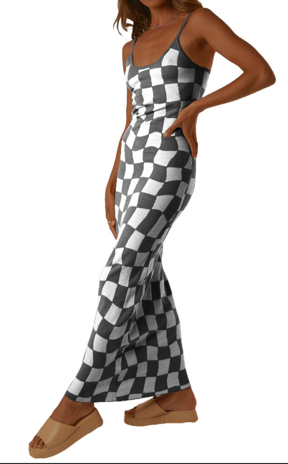 Women's Winter Fashion Sexy Style Printed Figure Flattering Long Dress